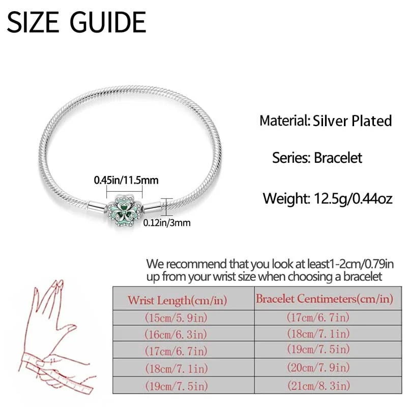 S925 Sterling Silver Snake Bone Chain Bracelet | Pandora Fit DIY Jewelry