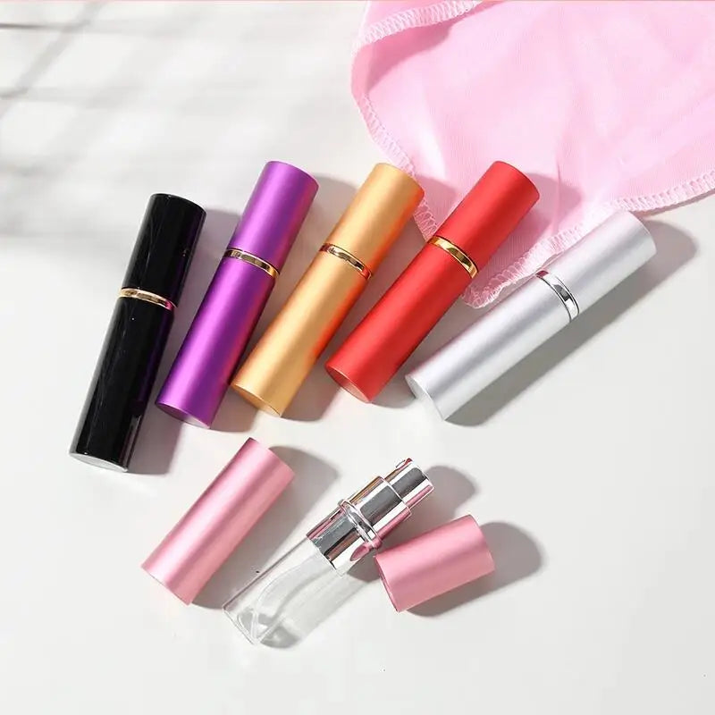 5ML/10ML Top Refillable Perfume Atomizer – Empty Glass Spray Bottles with Aluminum Sprayer