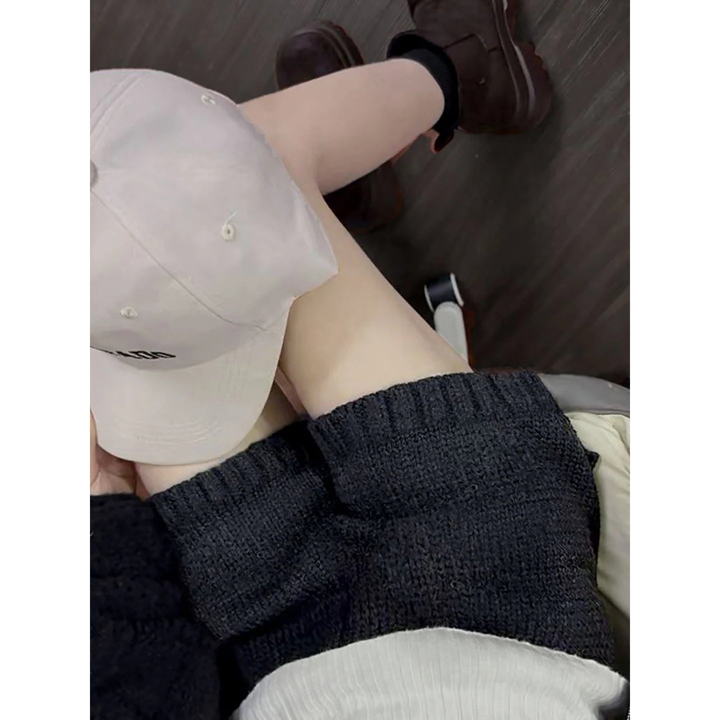 ay Knitted Wide LeKnitted Wide Leg Casual Pants for Women | Autumn Winter High Waist Elastic Loose Fit A-Line Sweater Trousers | Lazy Style Fashiong Casual Pants Women's Autumn Winter New Lazy Sle Loose Fit A-Line Sweater Trousers High Waist Elastic