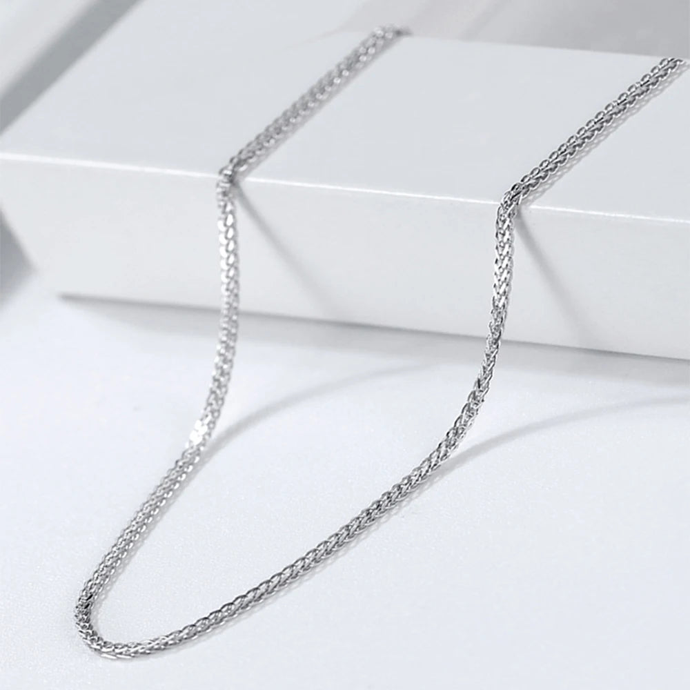 ORSA JEWELS Genuine 925 Sterling Silver Chopin Chain Necklace | Minimalist Unisex Chain 40–60cm SC53