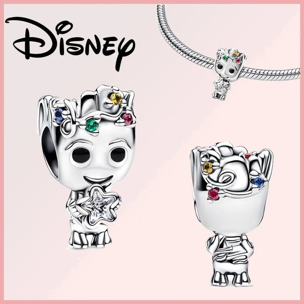Disney Deadpool Stitch Minnie Winnie 925 Sterling Silver Dangle Charms – Fit Original Bracelet