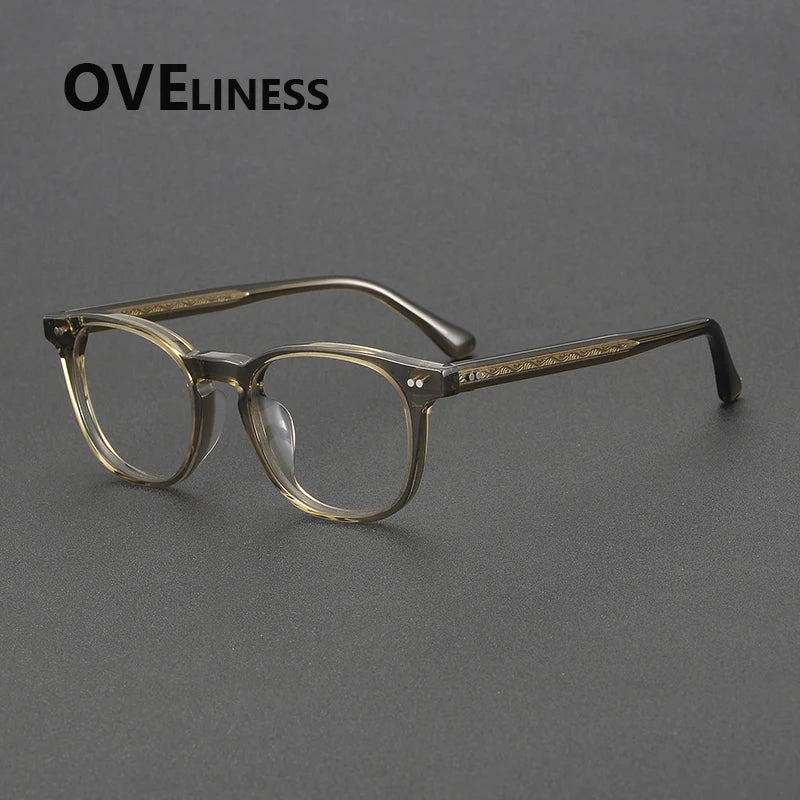 2025 Vintage Round Acetate Glasses 👓 Unisex High-Quality Eyewear