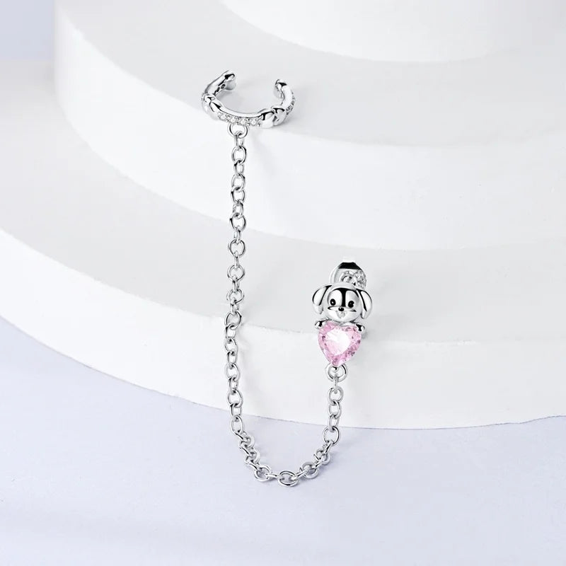 New Original 925 Sterling Silver Sweetheart Bow & Crab Ocean Earrings | Donut Zircon Round Design Women’s Fine Jewelry