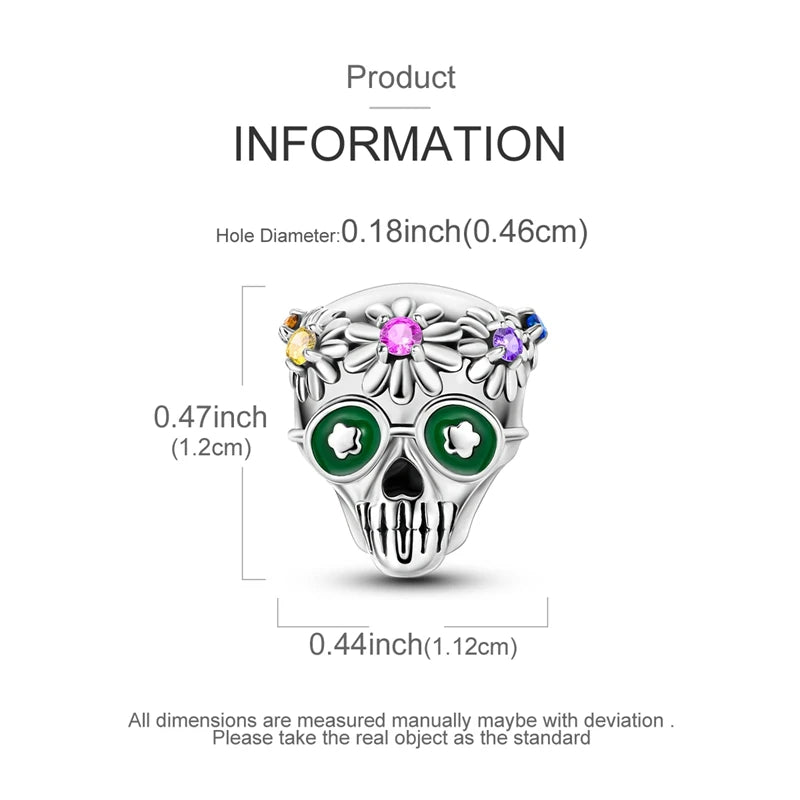 925 Sterling Silver Halloween Series Charms | Pumpkin, Witch, Skull & Candy Beads Fit Original Bracelet DIY Jewelry