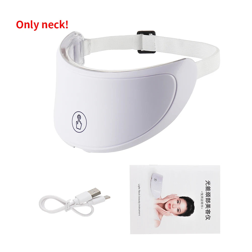 Wireless 7 Colors LED Face & Neck Mask | Photon Facial Rejuvenation & Skin Tightening