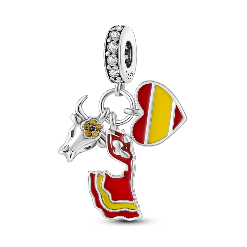 925 Sterling Silver Love Football Cup Charm Beads – Sport, Beer & Travel Pendants Fit Original Pandora Bracelet & Necklace