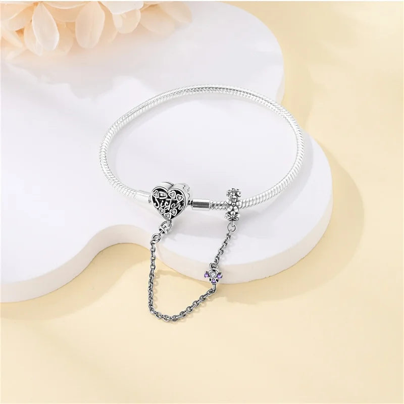 S925 Sterling Silver Snake Bone Chain Bracelet | Pandora Fit DIY Jewelry