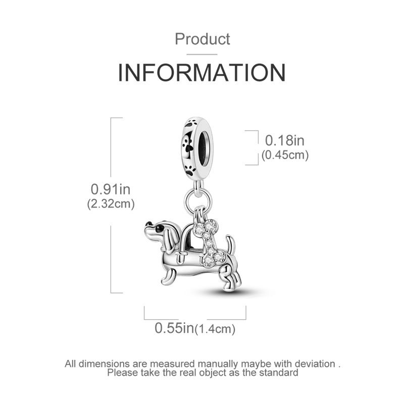 925 Sterling Silver Star, Moon & Heart Safety Chain | CZ Beads Angel Wing Charm for Original Bracelet DIY Jewelry