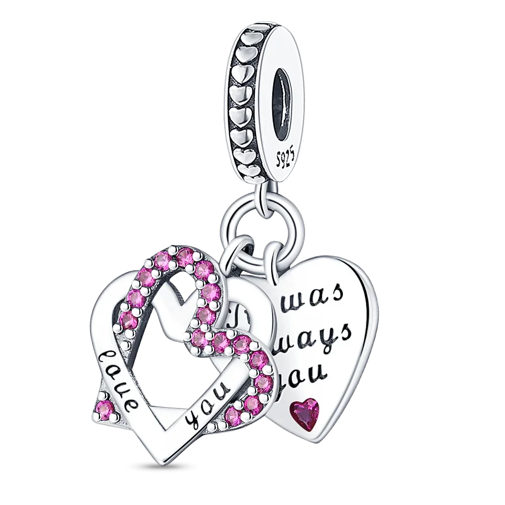 925 Sterling Silver Blue Moon Plane Space Series Glass Beads Clip Charm for Bracelet