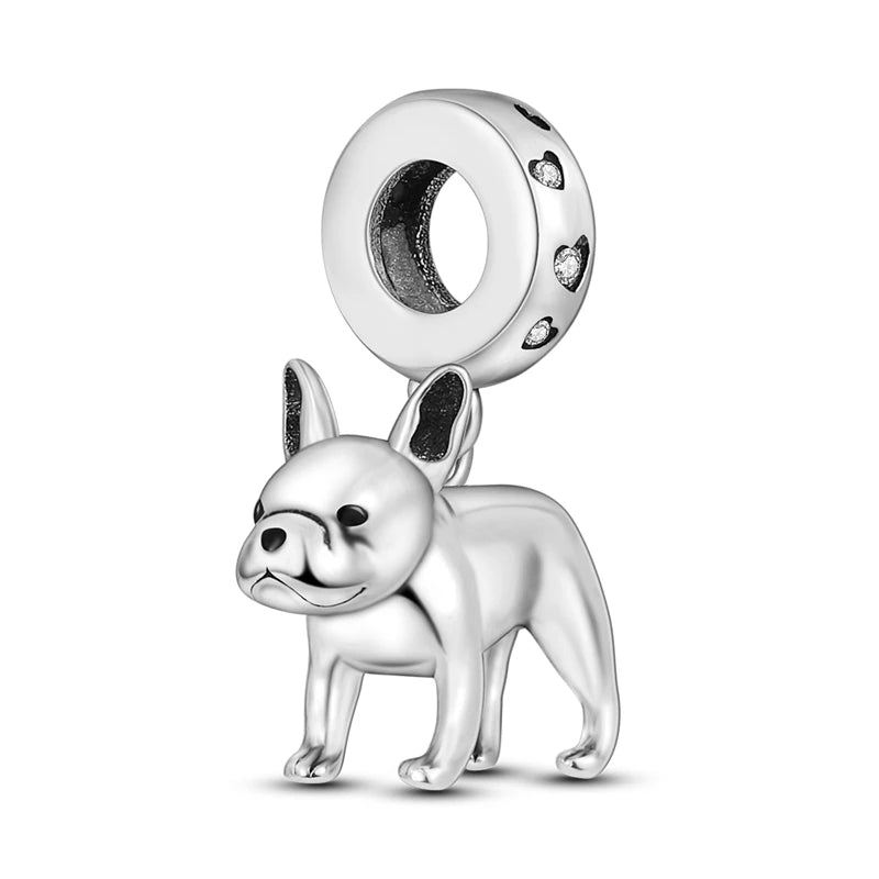 925 Sterling Silver Cute Cat Charm Beads | Paw Print Pendant for Original DIY Bracelets & Women’s Jewelry Gift