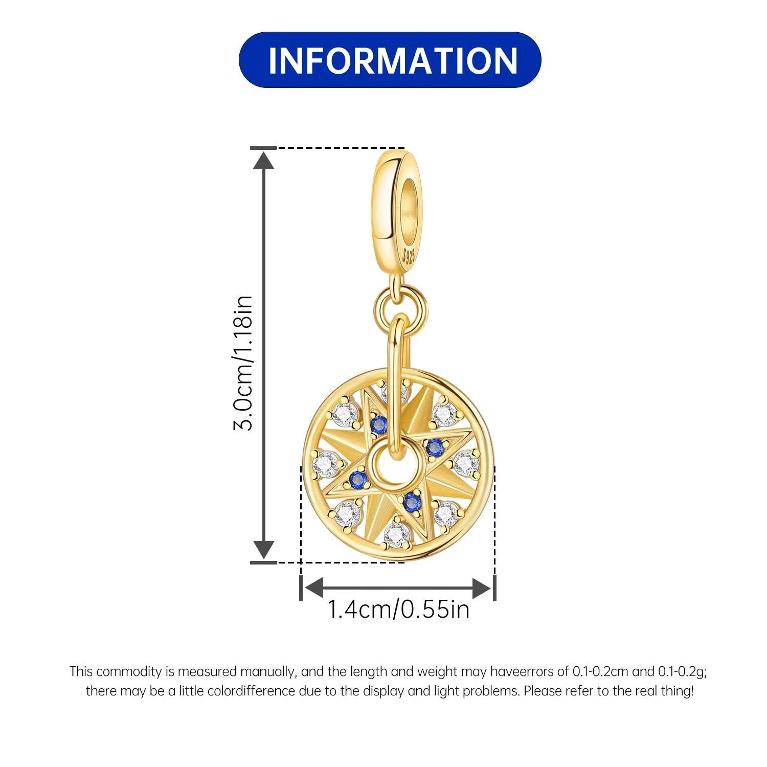 PANPOKI 925 Sterling Silver Switchable Book Pendant Charm | Original Bracelet Beads DIY Jewelry Gift for Women