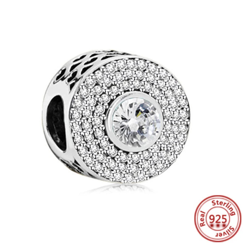 925 Sterling Silver Heart-Shaped Moon Rose Beads Charm | Classic Random Blind Bag | Affordable DIY Bracelet Jewelry Gift