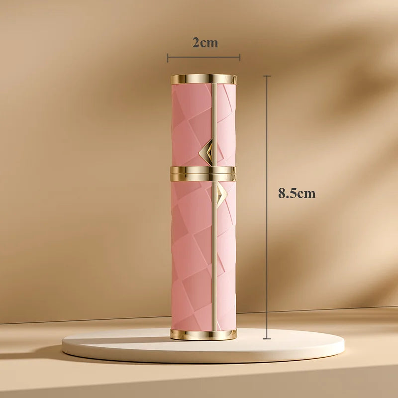 5ML Portable Mini Perfume Bottle – Travel Refillable Cosmetic Dispenser | Leather Leak-Proof Perfume Sprayer