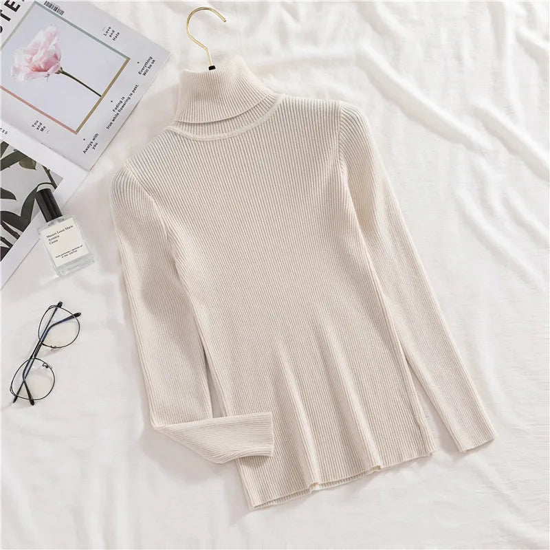 Heliar Women’s Fall Turtleneck Sweater – Soft Knitted Cashmere Pullover, Basic Warm Jumper for Autumn Winter 2024
