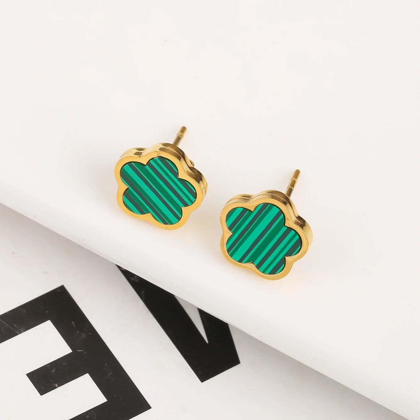 Stainless Steel Leaf Flower Jewelry Set | Non-Fading Minimalist Pendant Necklace, Earrings & Bracelet – Women’s Fashion Set