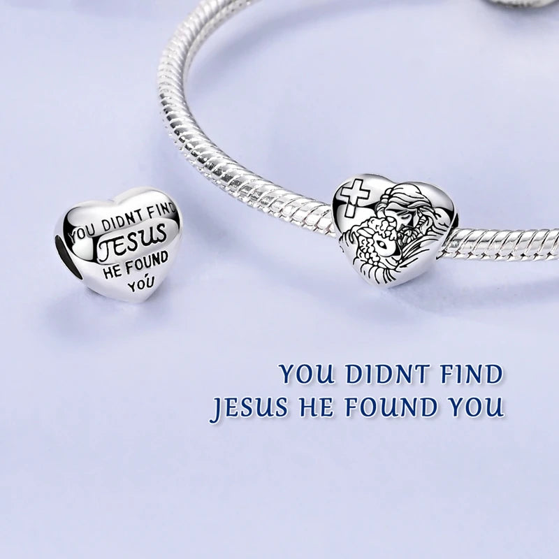 New Love Heart Shaped 925 Sterling Silver Charms – Family & Friendship Charm Beads Fit Original Bracelets for Women