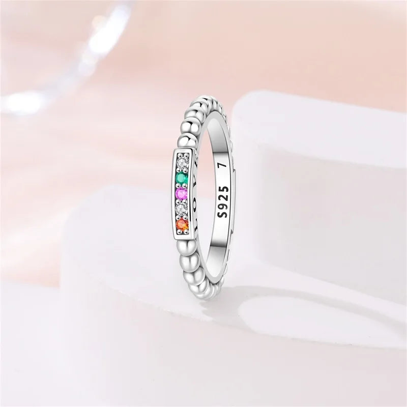 925 Sterling Silver Rings Collection | Bow, Heart, Sun, Moon & Star Zircon Rings for Women Jewelry Gift