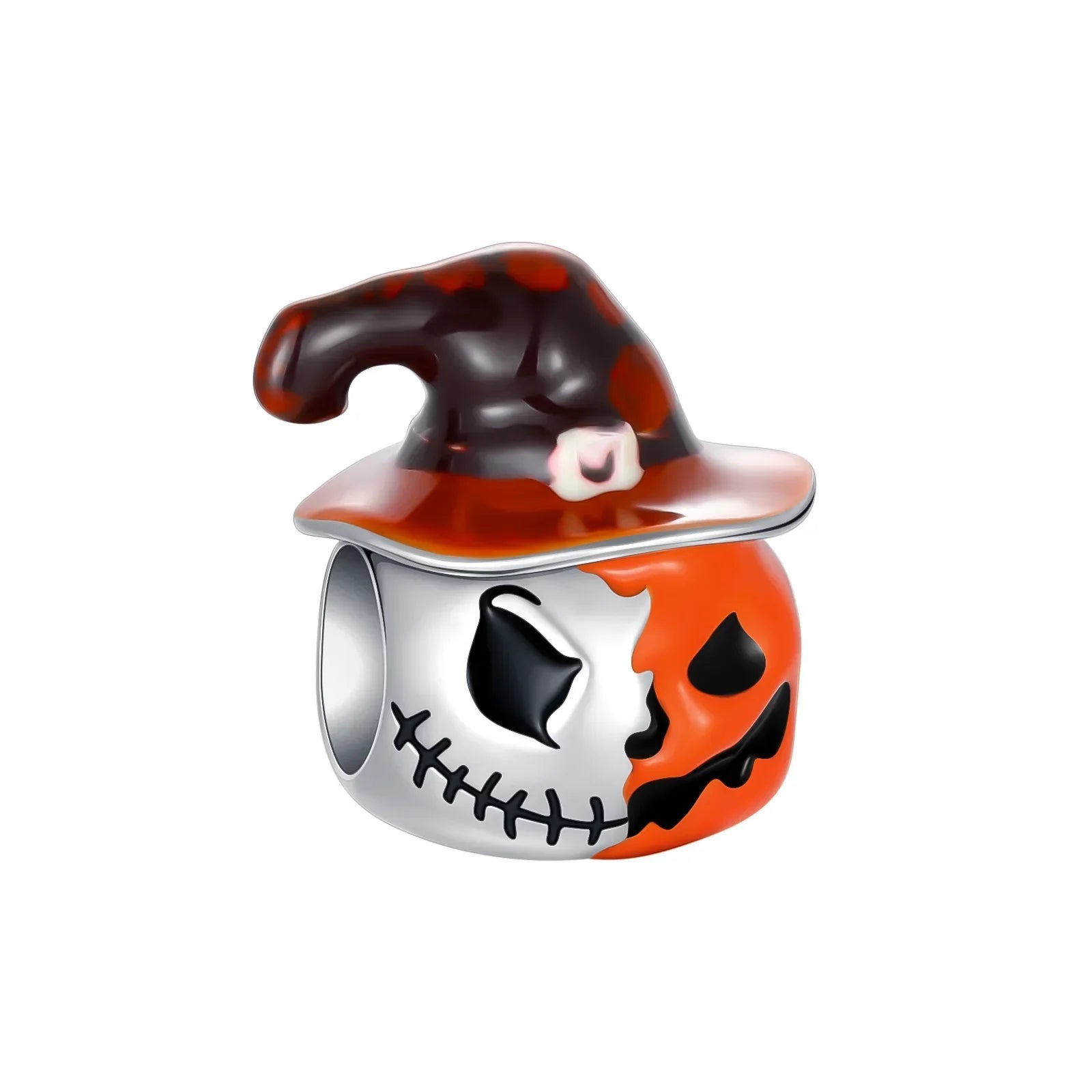 Original 925 Sterling Silver Halloween Charms | Pumpkin, Skull, Witch & Ghost Beads for Earrings, Pendants, Bracelets & Necklaces