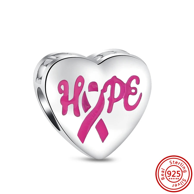 925 Sterling Silver Heart-Shaped Series Sweet Beads | Fit Original DIY Bracelet Women’s Jewelry Accessories Gift