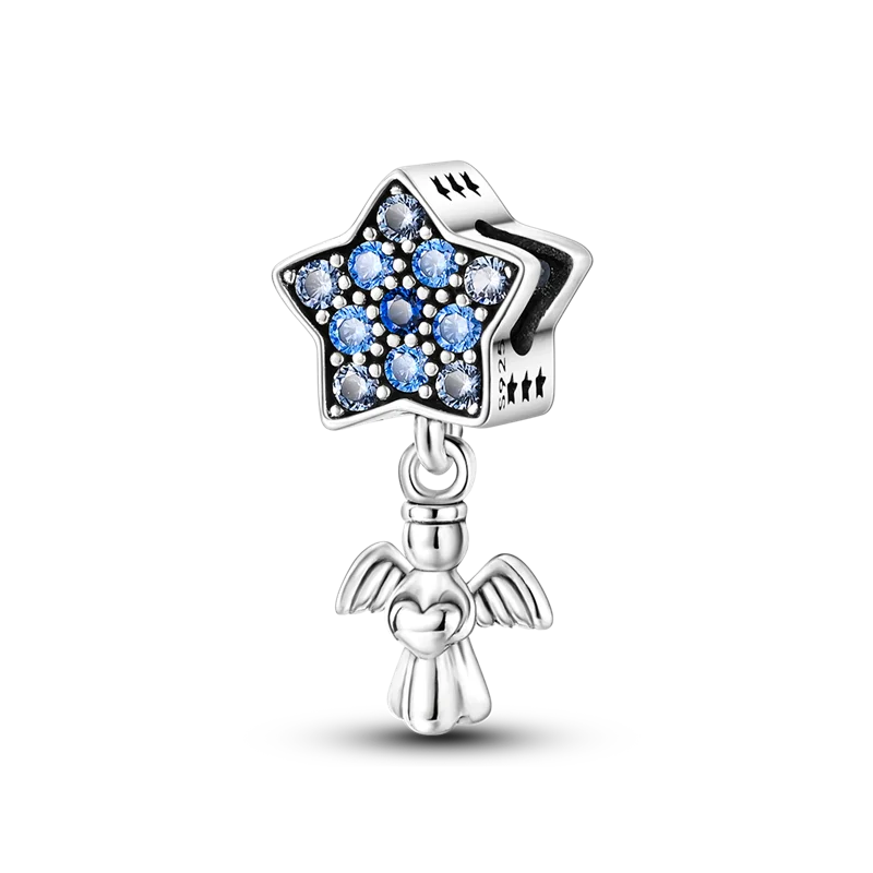 Blue Series 925 Sterling Silver Charms | Butterfly, Earth & Ocean Beads Pendants Fit Original Bracelet DIY Jewelry
