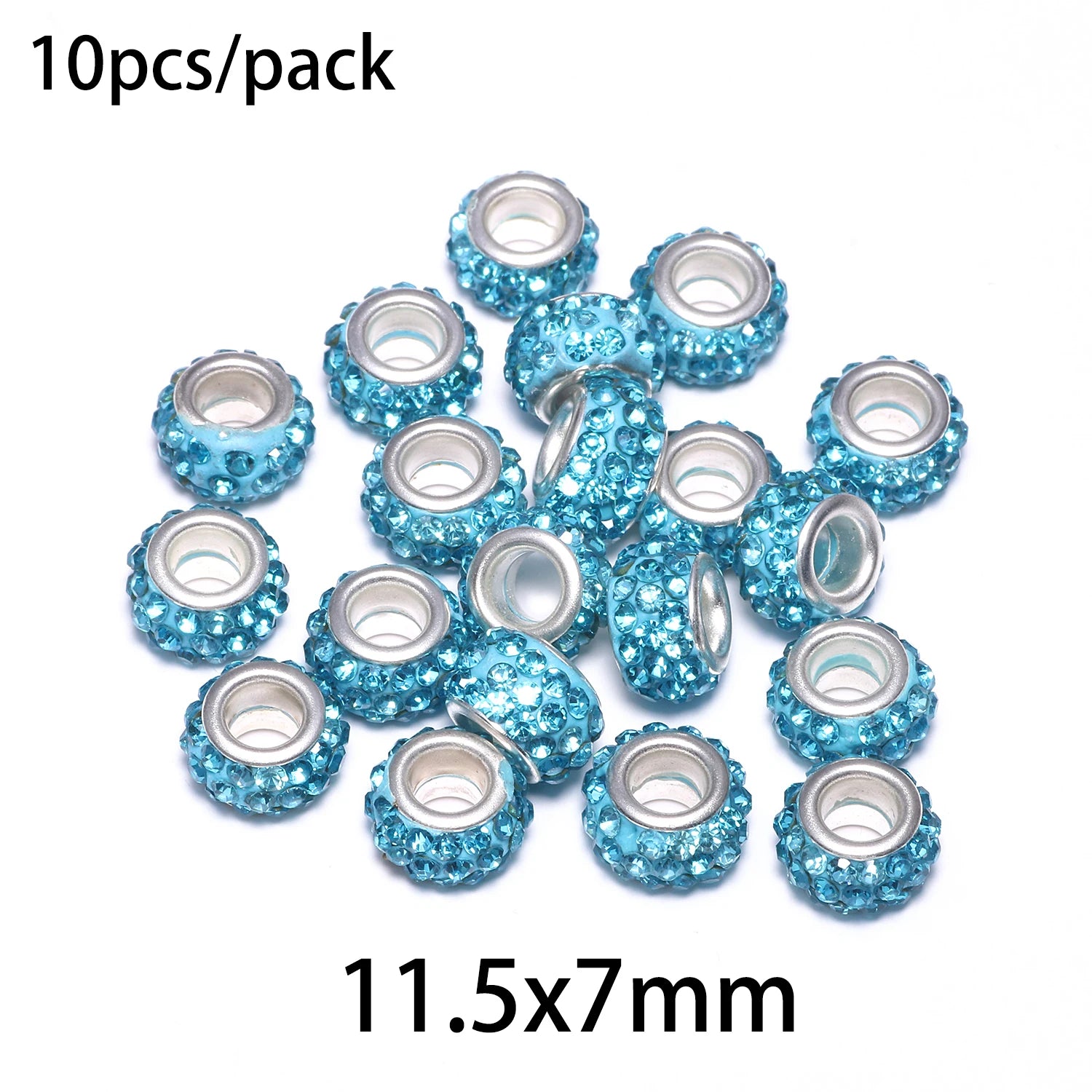 Silicone Spacer Stopper Clip Beads | Murano Crystal Charms | Fit Original Pandora Bracelet & Necklace | DIY Jewelry Making