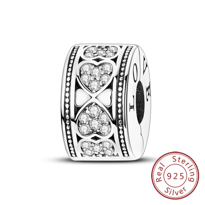 925 Sterling Silver Star, Moon & Watch Cube Charms | Original Beads Fit Bracelet & Pendant DIY Fine Jewelry Gift for Women