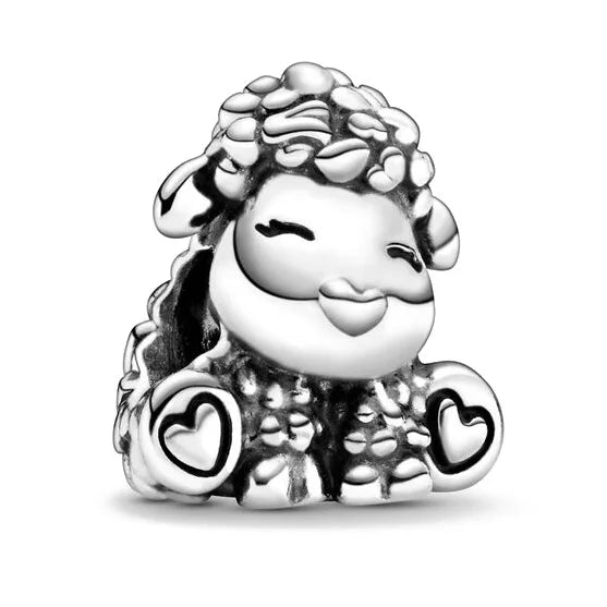 New 925 Silver Sparkling Paw Print & Heart Bee Happy Charm Bead | Fit Pandora Bracelet DIY Women Jewelry