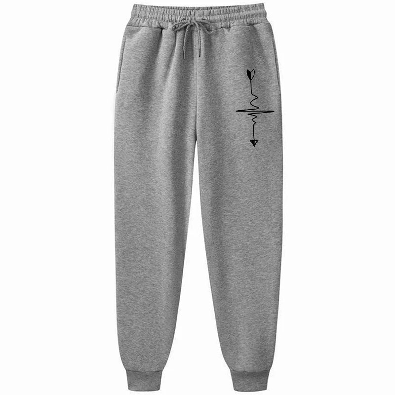 Women’s Black & Gray Jogging Sweatpants | Baggy Casual Sports Pants Streetwear