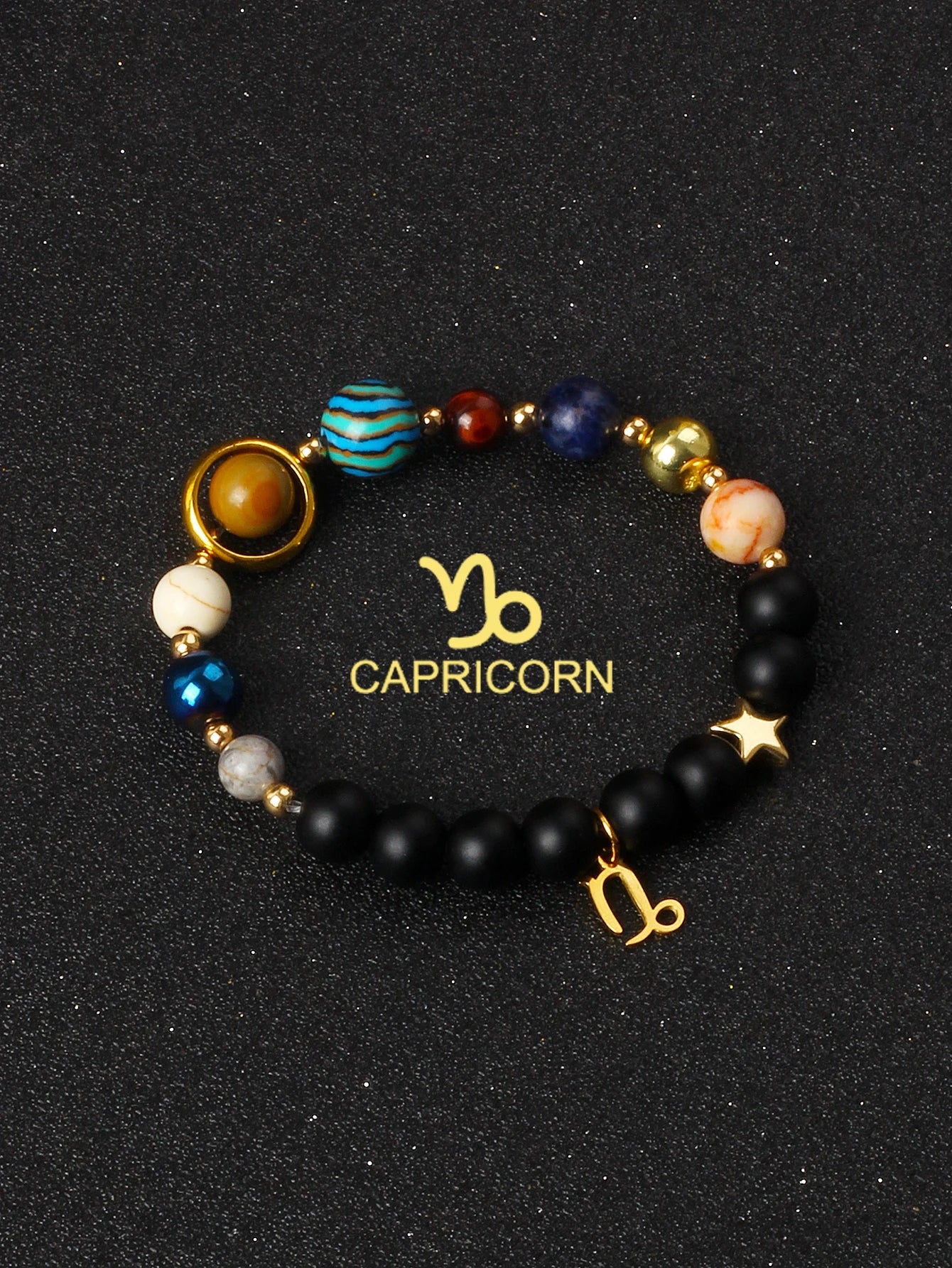 Eight Planets & 12 Constellation Natural Stone Bracelets | Universe Galaxy Solar System Jewelry for Women