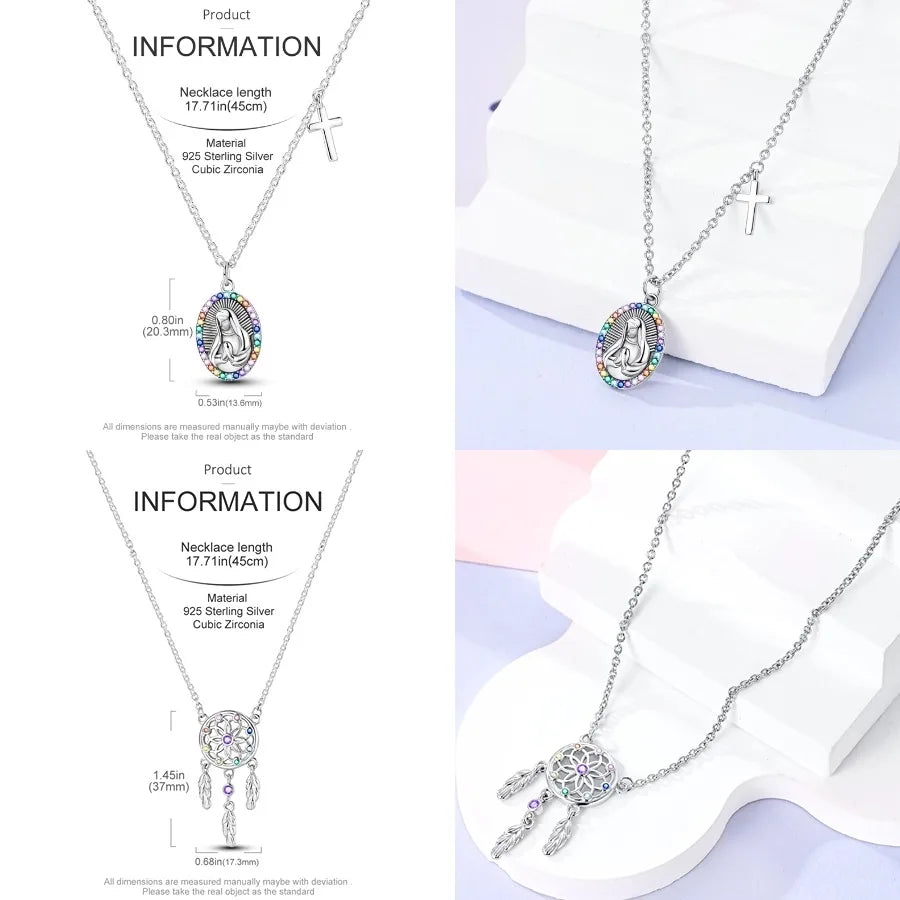 Heart to Heart Necklace 925 Sterling Silver Love Pendant Chain for Women – Wedding & Engagement Fine Jewelry