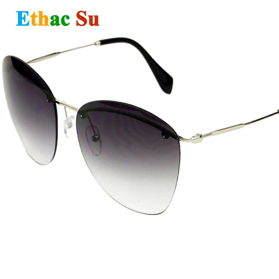 2025 Rimless Oval Sunglasses 🕶️ UV400 Luxury Unisex Outdoor Eyewear