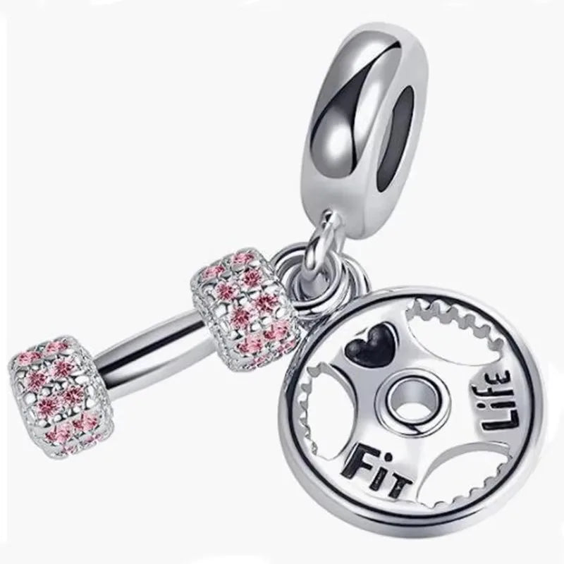 925 Sterling Silver Sports Charm Beads | Baseball & Football Pendant for Original Bracelets & Necklaces DIY Jewelry Gift for Women