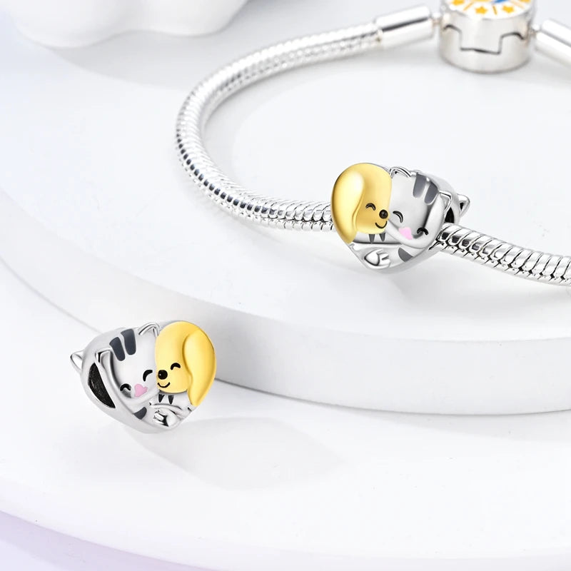 Cat Collection 925 Sterling Silver Charms Bead | Persian Bell & Multifarious Cat Dangle Fit Pandora Bracelet Necklace DIY Jewelry