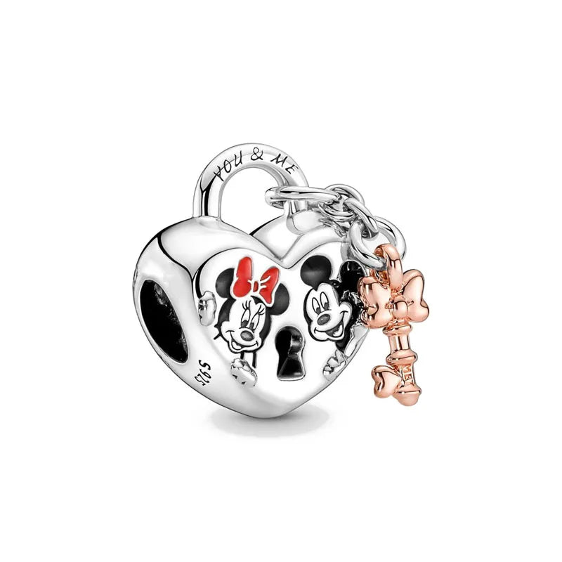 Fashionable 925 Silver Mouse & Eiffel Tower Charm – DIY Pendant for Original European Bracelets