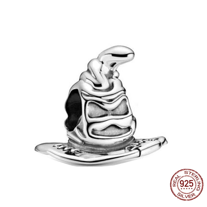 Disney Harry Potter 925 Sterling Silver Charm Bead | Fits Original Bracelet | Women’s DIY Jewelry Gift
