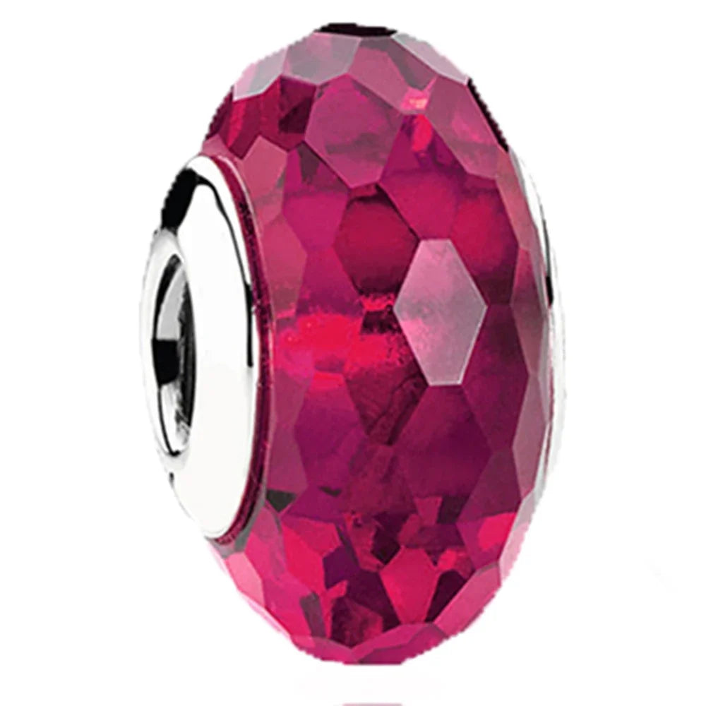 Original Murano Glass 925 Sterling Silver Butterfly Flower Leaf Rainbow Charm Bead | Cosmic DIY Bracelet Jewelry Gift for Women