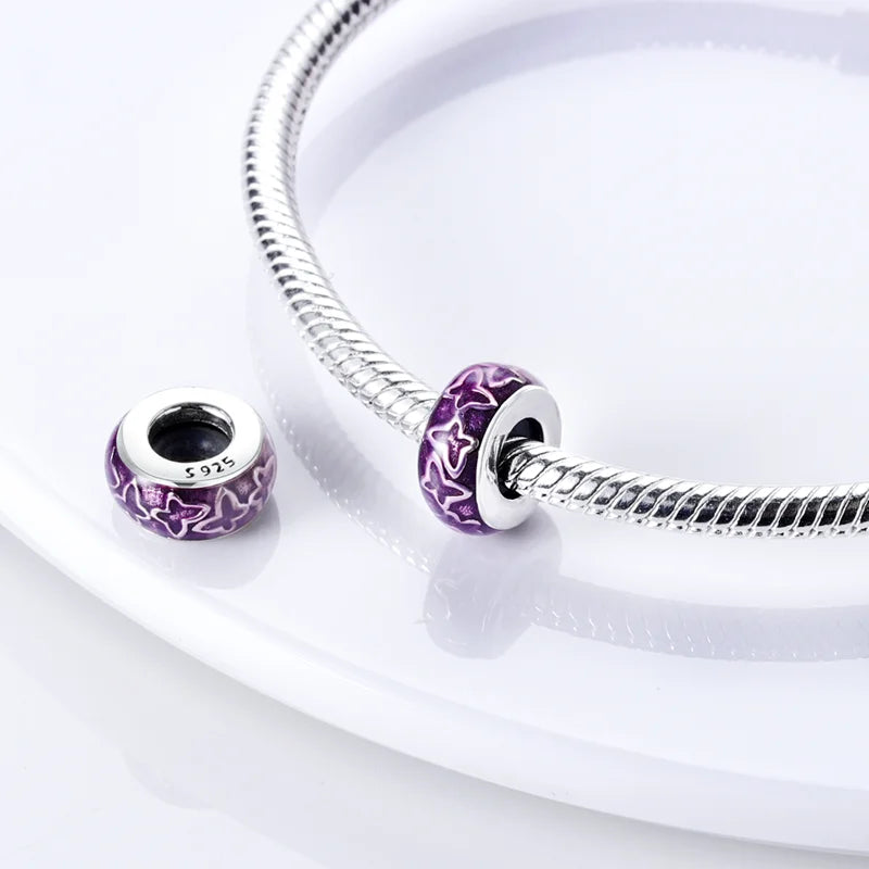 100% 925 Sterling Silver Dinosaur Frog Butterfly Charms Beads | Fit 4mm Bracelets DIY Anniversary Jewelry