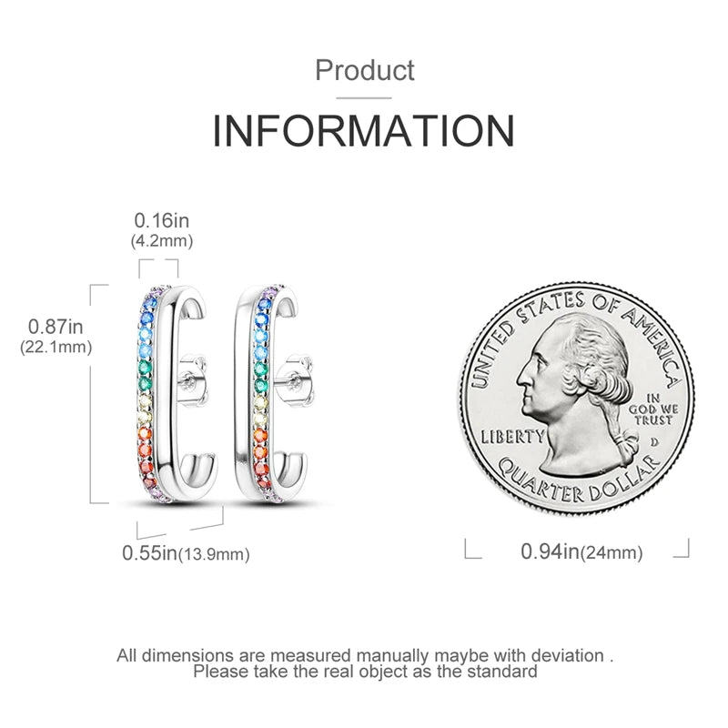 Pandora Style 925 Sterling Silver Irregular Star Earrings | European Fashion Jewelry Gift