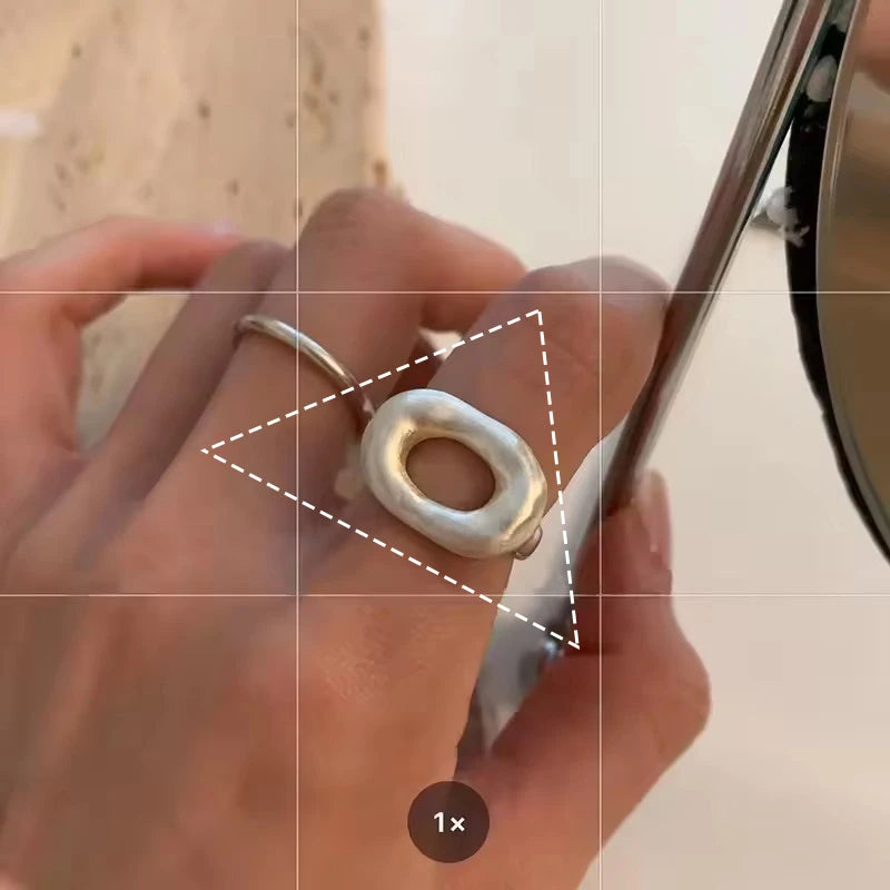 Sam Panda 925 Sterling Silver Adjustable Chain Ring | Vintage Open Finger Ring for Women & Men | Fine Jewelry Gift