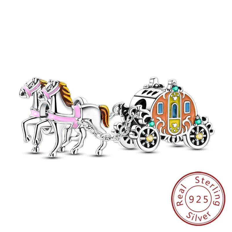 Original 925 Sterling Silver Paris Tower & Travel Charms – DIY Bracelet & Pendant Jewelry