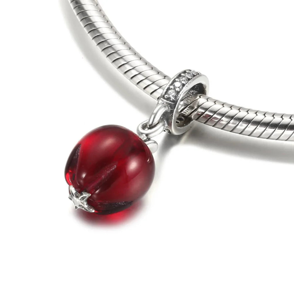 925 Sterling Silver Blue Planet & Dolphin Galaxy Dangle Charm | Women’s Bracelet DIY Jewelry