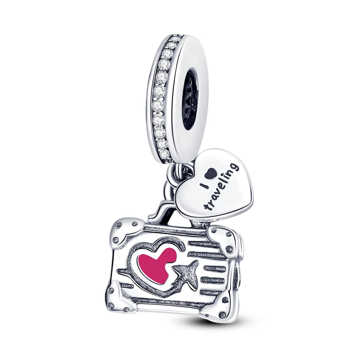 S925 Silver Heart Love Mom Infinity Charm | Dangle Bead Fit Bracelet Jewelry Mother’s Day Gift