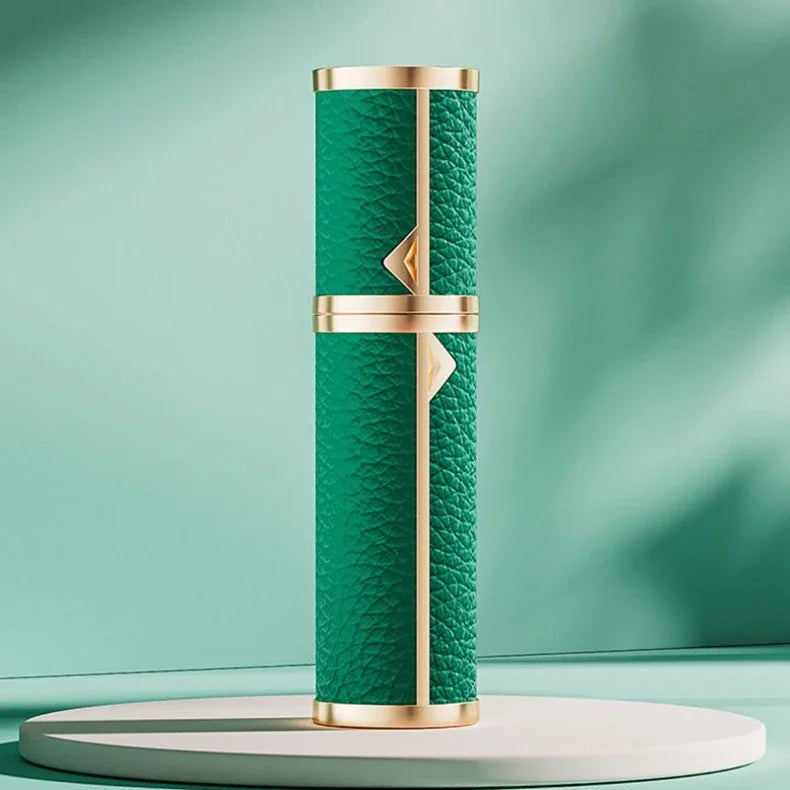 5ML Leather Bottom-Fill Refillable Perfume Atomizer – Travel Cologne Spray Bottle | Fine Mist Spray