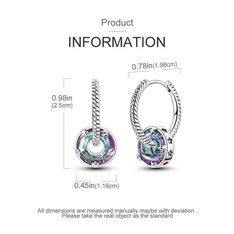 925 Sterling Silver Luminous Firefly Earrings | Original Design Pendant Earrings for Women – Luxury Wedding & Anniversary Jewelry Gift