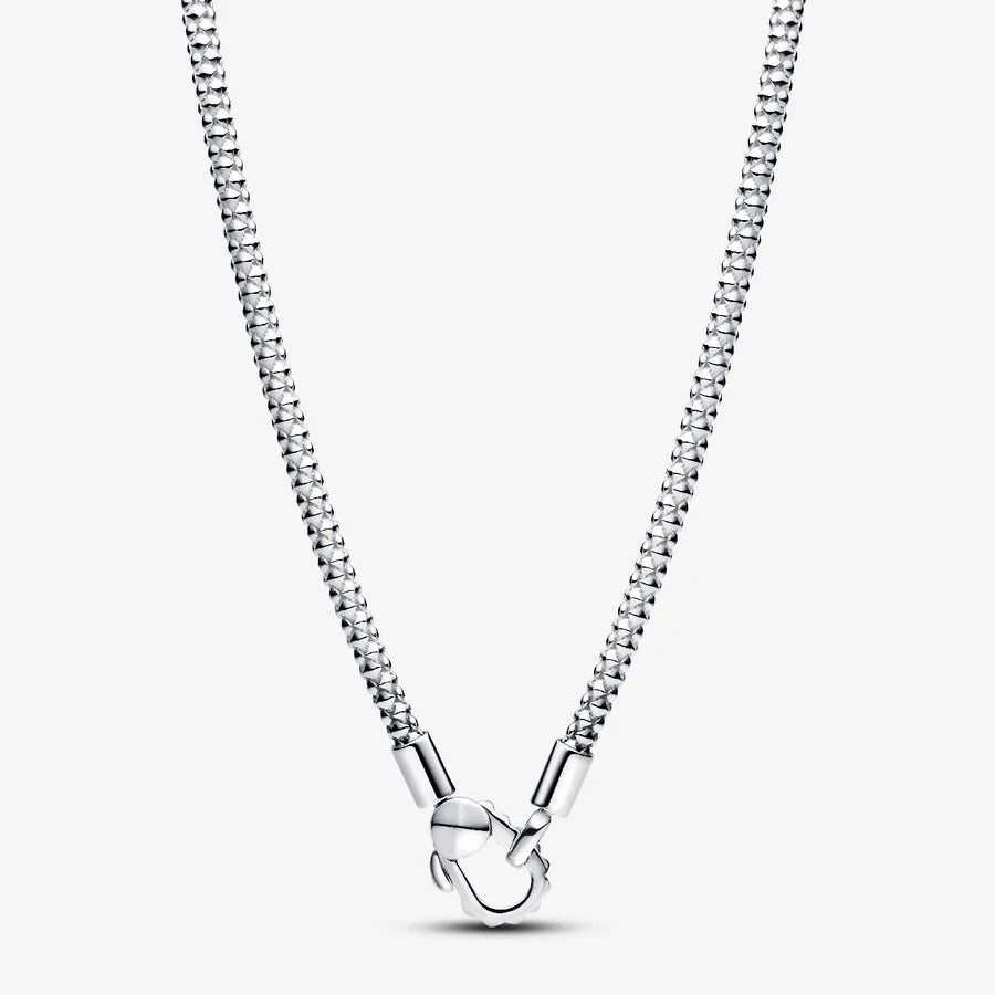 925 Silver Shining Round Double Ring & Heart-Shaped Cuban Tennis Necklace – DIY Charm Jewelry for Women