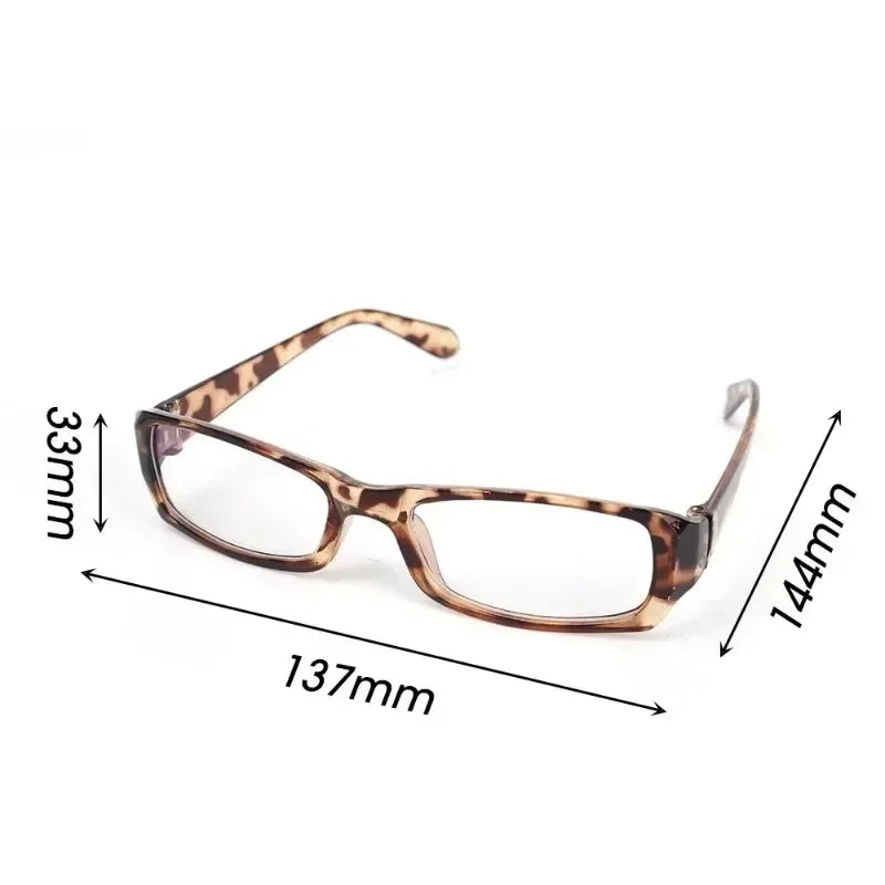 2PCS Square Shaped Glasses for Women – Retro Clear Reading Eyeglasses | Blue Light Blocking Eyewear Japanese Fashion Gift
