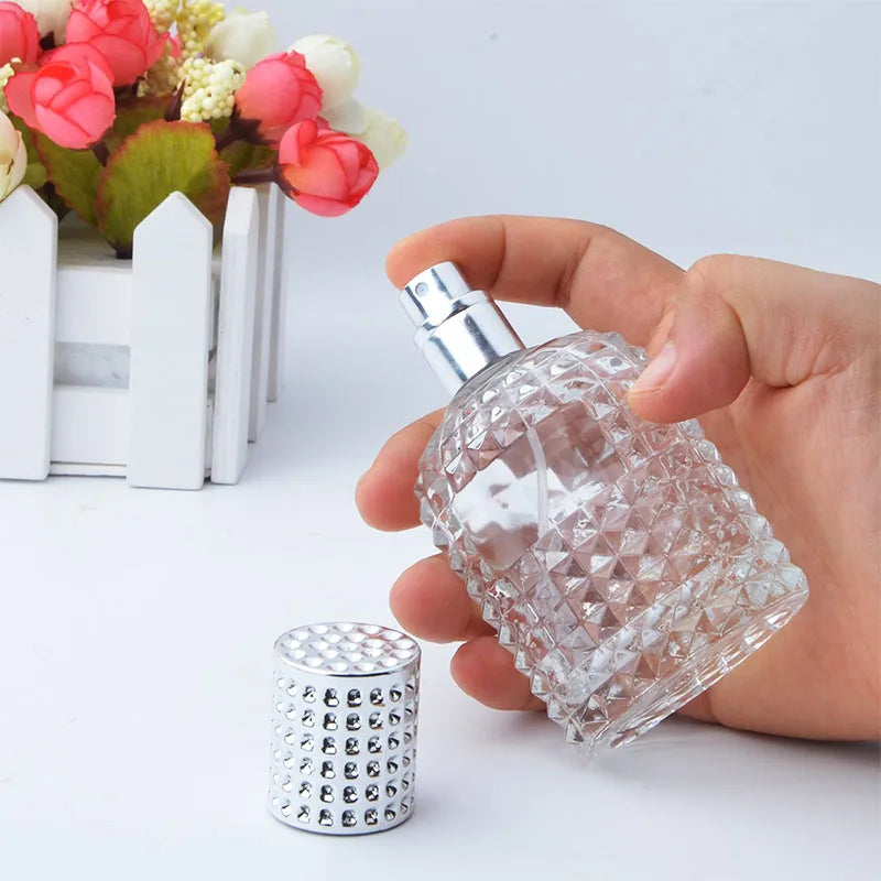 30ML/50ML Travel Perfume Atomizer – 1PCS/3PCS Pineapple-Shaped Refillable Spray Bottle | Portable Transparent Unisex Dispenser