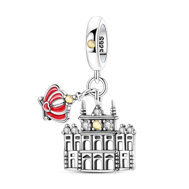 925 Sterling Silver Travel Charms | London Big Ben Eiffel Tower Bead