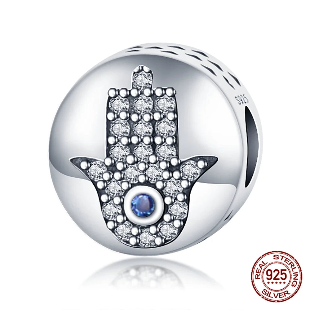 925 Sterling Silver Blue Zircon Evil Eye Charm | Original Devil Eye Series Bead Fits Pandora Bracelet – Women’s DIY Jewelry Gift