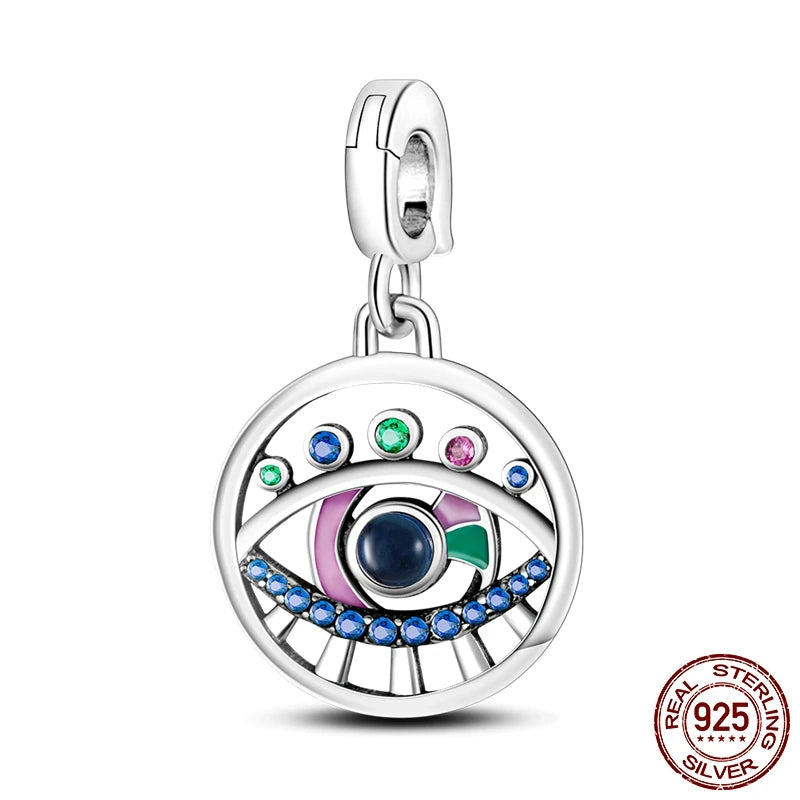 925 Silver 👁️ The Eye Medallion Pendant | Pandora Fit DIY Charm